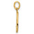 Image of 14k Yellow Gold Fancy Letter Q Pendant D5668Q