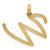 Image of 14k Yellow Gold Fancy Letter W Pendant D5669W