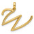 Image of 14k Yellow Gold Fancy Letter W Pendant D5669W