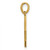 Image of 14k Yellow Gold Fancy Letter X Pendant D5668X