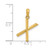 Image of 14k Yellow Gold Fancy Letter X Pendant D5668X