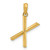 Image of 14k Yellow Gold Fancy Letter X Pendant D5668X