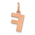 Image of Pink Sterling Silver Letter F Initial Charm XNA1337RP/F