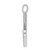 Image of 14K White Gold Diamond Letter W Initial Pendant PM5222W-013-WA