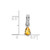 Image of 14K White Gold Pear Citrine and Diamond Pendant PM7409-CI-005-WA