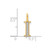 Image of 10k Yellow Gold Diamond Letter I Initial Pendant PM8365I-003-1YA