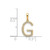 Image of 14K Yellow Gold Diamond Letter G Initial Pendant PM9798G-008-YA