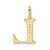 Image of 14K Yellow Gold Diamond Letter L Initial Pendant PM8365L-003-YA