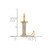 Image of 14K Yellow Gold Diamond Letter L Initial Pendant PM8365L-003-YA
