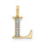 Image of 14K Yellow Gold Diamond Letter L Initial Pendant PM8365L-003-YA