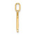 Image of 14K Yellow Gold Diamond Letter M Initial Pendant PM8365M-003-YA