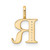 14K Yellow Gold Diamond Letter R Initial Pendant PM8365R-002-YA