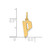 Image of Sterling Silver Gold-plated Letter P Initial Charm XNA1335GP/P