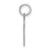 Image of Sterling Silver Rhodium-plated Letter A Initial Charm XNA1336SS/A