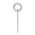 Image of Sterling Silver Rhodium-plated Letter H Initial Charm XNA1336SS/H