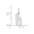 Image of Sterling Silver Rhodium-plated Lower case Letter K Initial Charm XNA1383SS/K