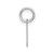 Image of Sterling Silver Rhodium-plated Lower case Letter N Initial Charm XNA1383SS/N