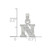 Image of Sterling Silver CZ Letter N Initial Pendant