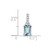 Image of 14K White Gold Aquamarine and Diamond Pendant