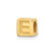 Image of 14k Yellow Gold Alphabet Bead Letter E Charm