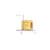 Image of 14k Yellow Gold Alphabet Bead Letter F Charm