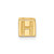 Image of 14k Yellow Gold Alphabet Bead Letter H Charm