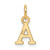 14k Yellow Gold Cutout Letter A Initial Charm XNA1466Y/A