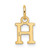 Image of 14k Yellow Gold Cutout Letter H Initial Charm XNA1466Y/H