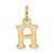 Image of 14k Yellow Gold Cutout Letter H Initial Charm XNA1466Y/H