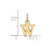 Image of 14k Yellow Gold Cutout Letter W Initial Charm XNA1466Y/W