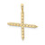 Image of 14k Yellow Gold Large Initial X Diamond Pendant