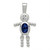 Image of Sterling Silver CZ & September Glass Boy Pendant