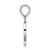 Image of Sterling Silver Polished Block Initial -Q- Pendant