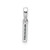Image of 14K White Gold Diamond Letter I Initial with Bail Pendant