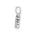 Image of 14K White Gold Diamond Letter N Initial with Bail Pendant