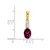 Image of 14K Yellow Gold Oval Rhodolite Garnet and Diamond Pendant