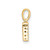 Image of 10k Yellow Gold Diamond Letter R Initial with Bail Pendant