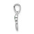 Image of Sterling Silver Rhodium-plated Lab Created Emerald Heart Pendant