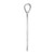 Image of Large Sterling Silver Rhodium-plated Fancy Script Letter N Initial Pendant