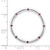 Image of Sterling Silver Stackable Expressions Large Rhodolite Garnet Chain Slide Pendant QSK1791