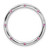 Image of Sterling Silver Stackable Expressions Large Rhodolite Garnet Chain Slide Pendant QSK1791