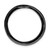Image of Sterling Silver Stackable Expressions Blk-plated Large Polished Chain Slide Pendant QSK1777