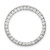 Image of Sterling Silver Rhodium-plated CZ Round Pendant QP771