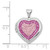 Image of Sterling Silver Rhodium-plated 18mm Preciosa Crystal Heart Locket Pendant