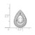 Image of Sterling Silver Platinum-plated Vibrant CZ Pendant QP4358
