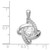 Image of Sterling Silver Platinum-plated Vibrant CZ Pendant QP4365