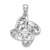 Image of Sterling Silver Platinum-plated Vibrant CZ Pendant QP4365
