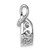 Image of Sterling Silver Platinum-plated Vibrant CZ Knot Pendant