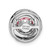 Image of Sterling Silver Platinum-plated Polished Vibrant Pink CZ Circle Pendant