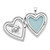 Sterling Silver Rhodium-plated Diamond & Vibrant CZ Heart Locket Pendant